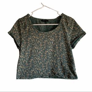 American Eagle floral crop top size Large
